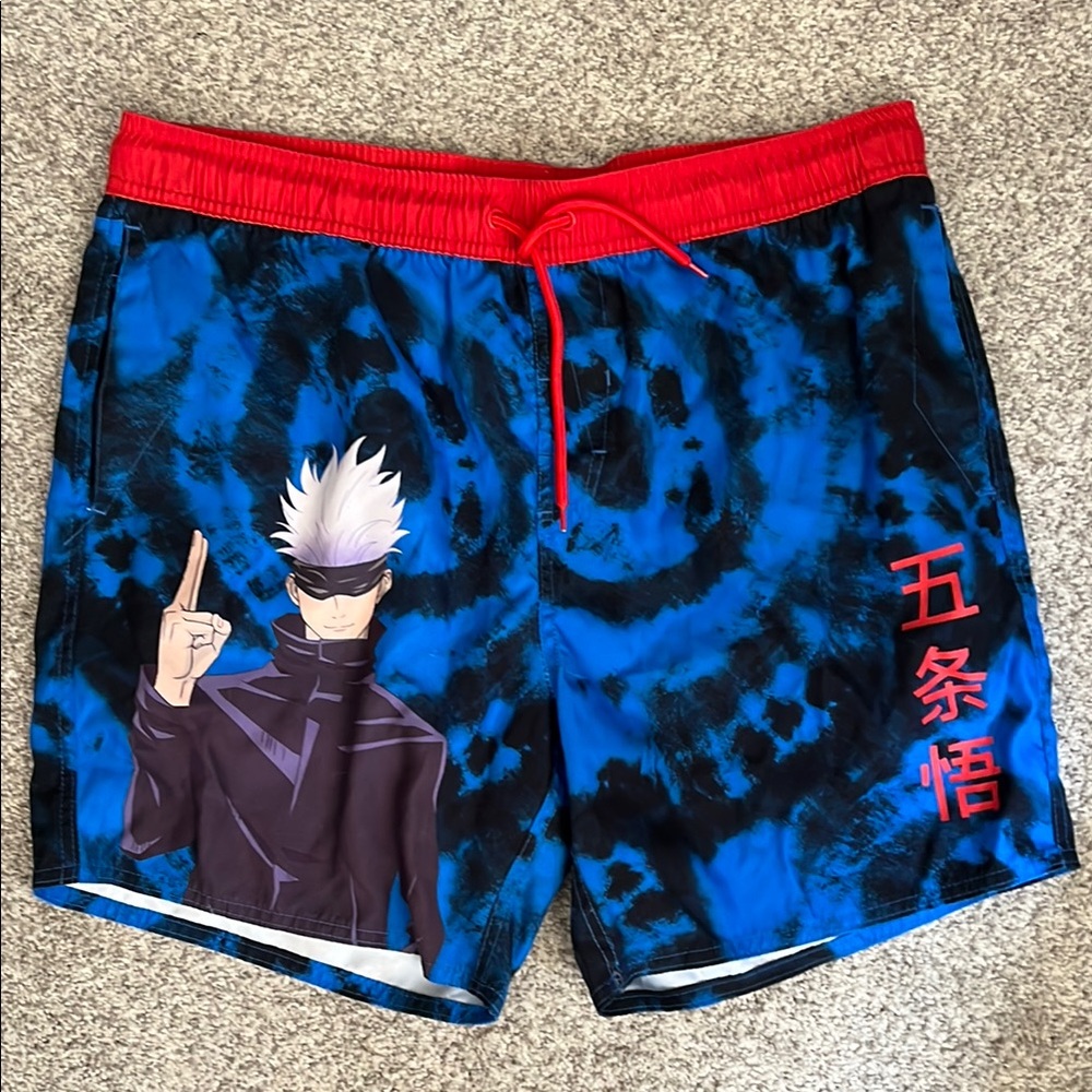 Hot Topic Jujutsu Kaisen Men's Anime Swim Shorts